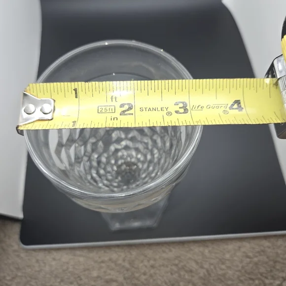 8 Fostoria American Water Tea Glasses Goblets Hexagon Footed Pedestal Crystal - Picture 9 of 9